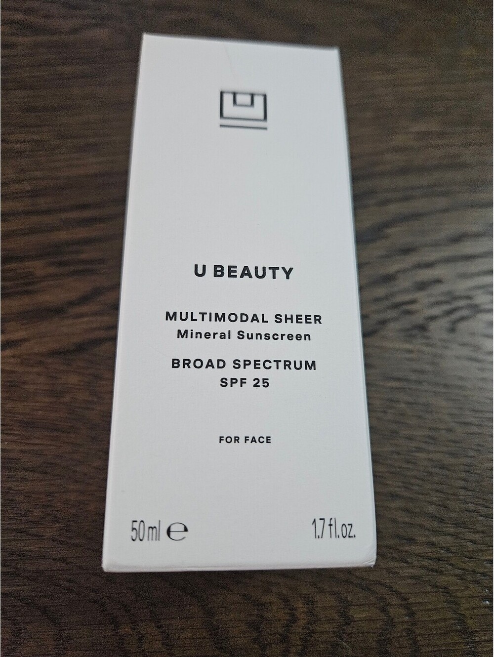 U Beauty Multimodal Sheer Mineral Sunscreen Broad Spectrum SPF 25 - 50ml